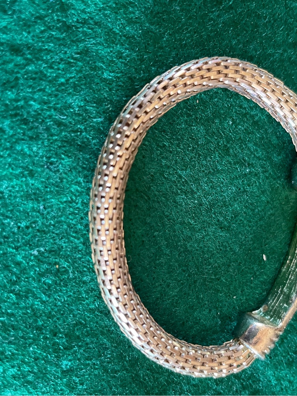Woven Mesh Silver Bracelet - Elegant Silver Tone Bracelet